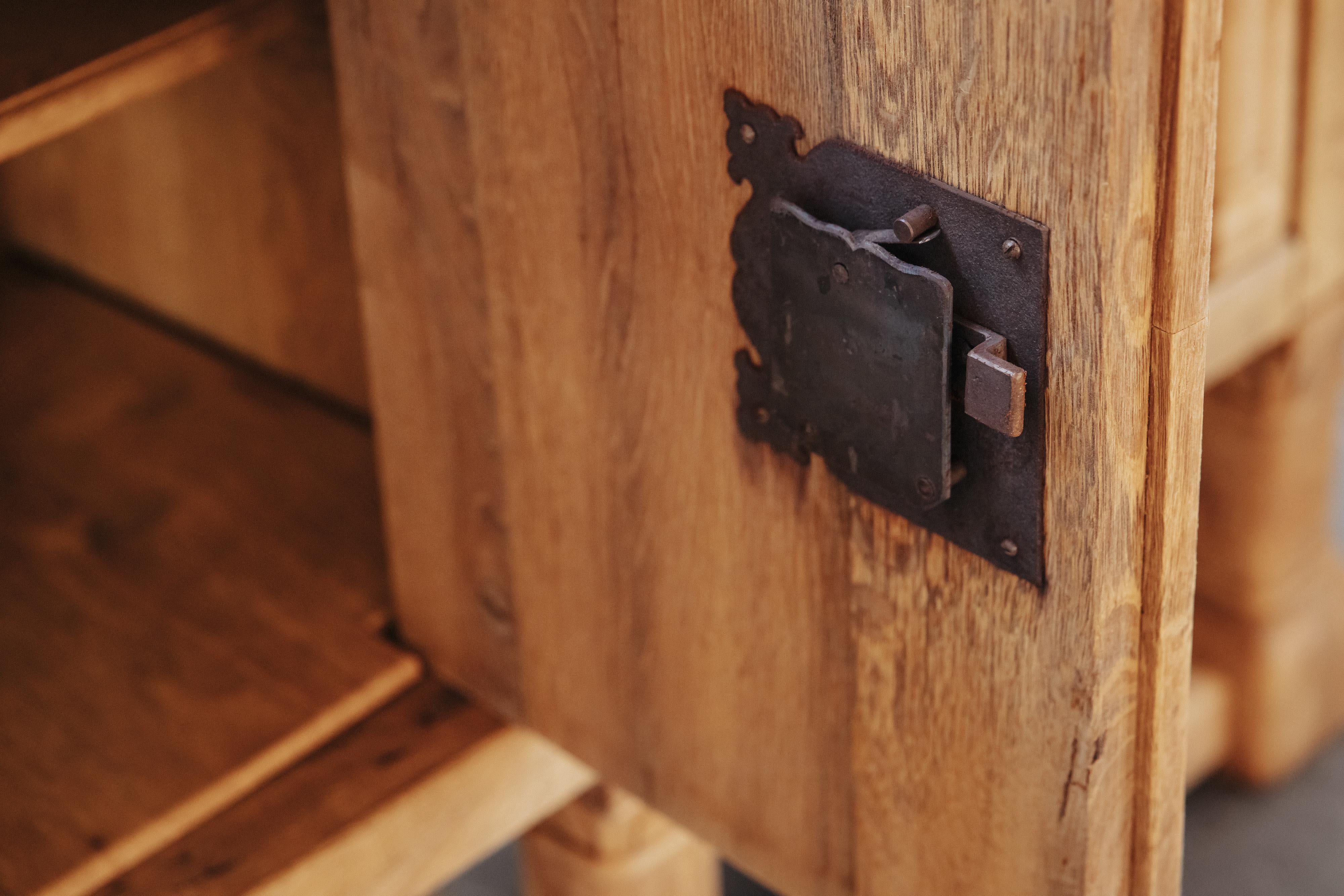 Antique Oak Cabinet From France, Circa 1940 For Sale 2