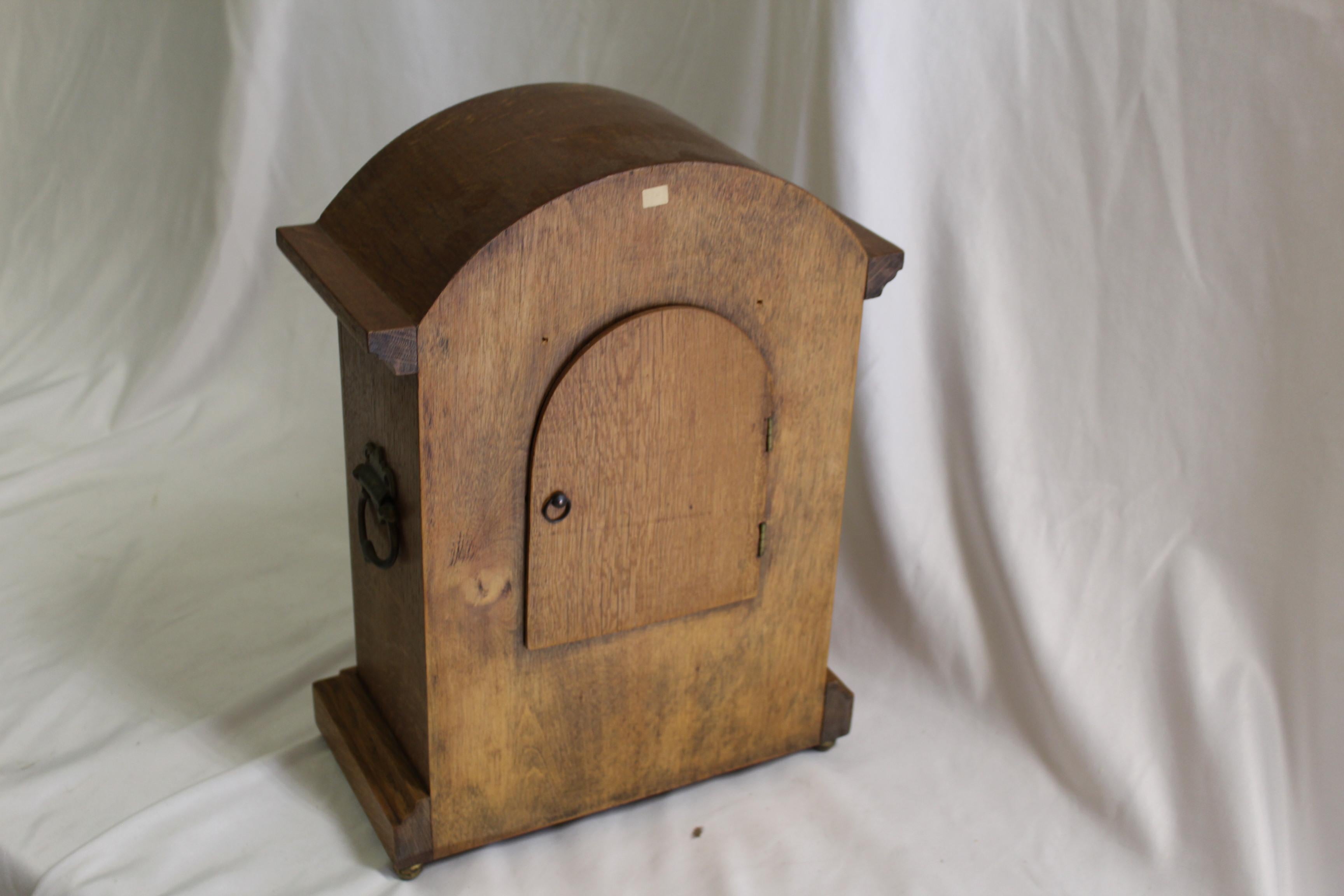 Inlay Antique Oak Case Clock /European  For Sale