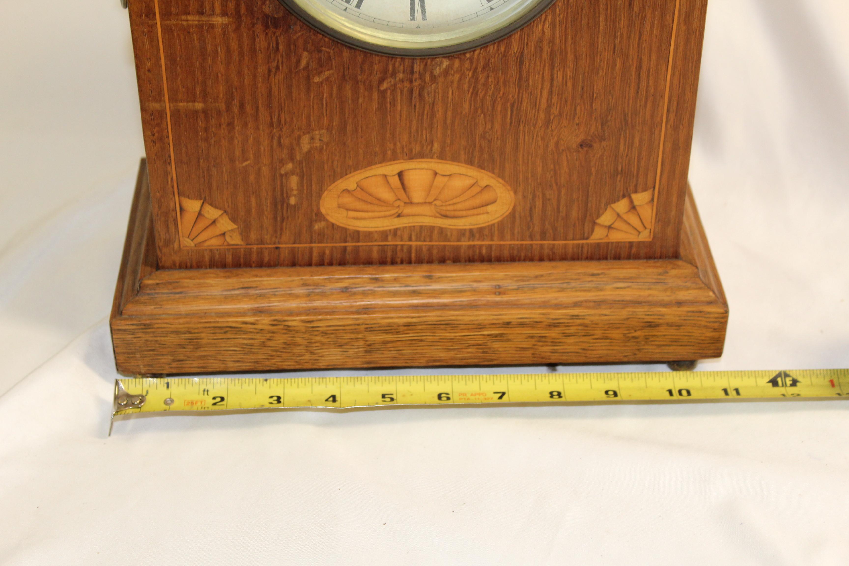 Antique Oak Case Clock /European  In Good Condition For Sale In Los Angeles, CA