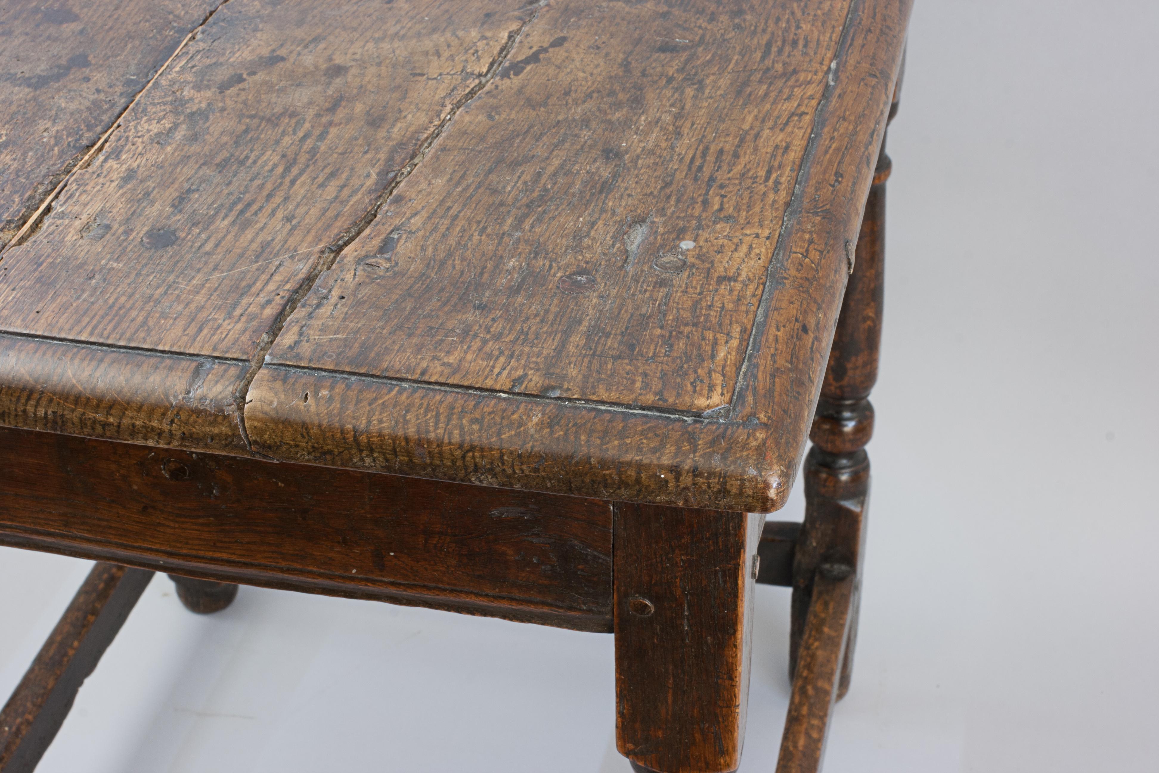 British Antique Oak Centre Table For Sale