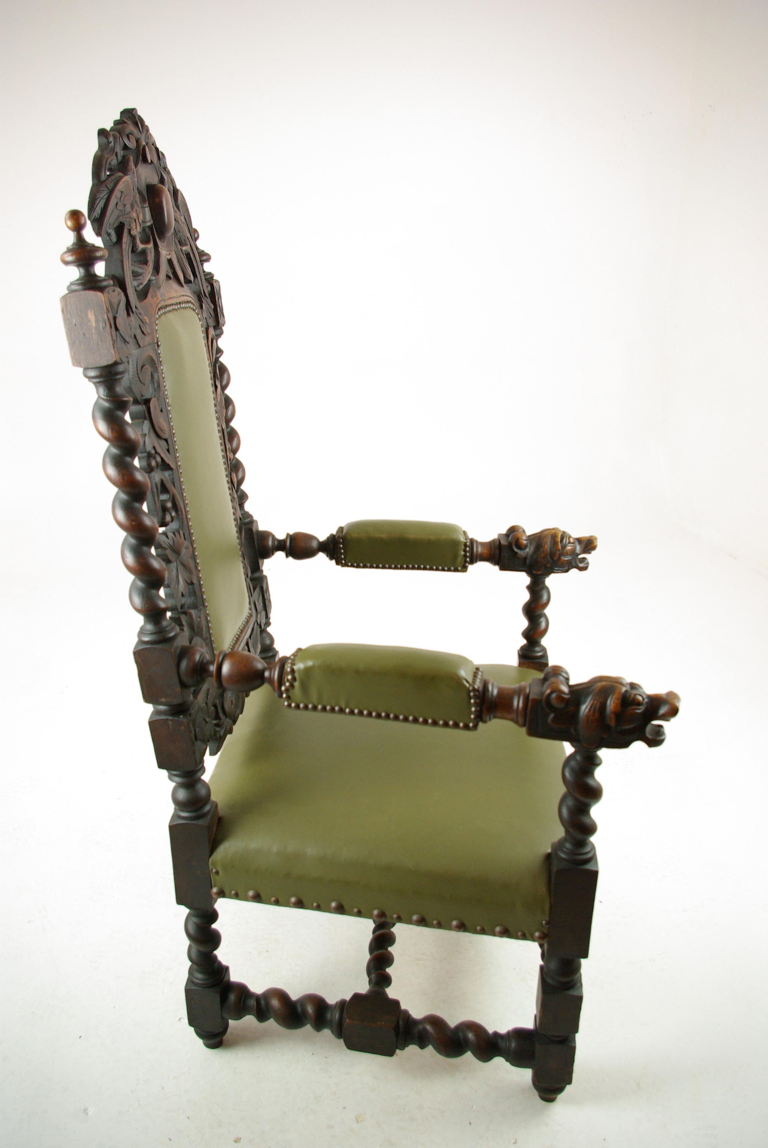 antique barley twist chair