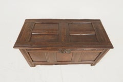 Antique Oak Coffer, 18th Century, Scotland 1780, H119