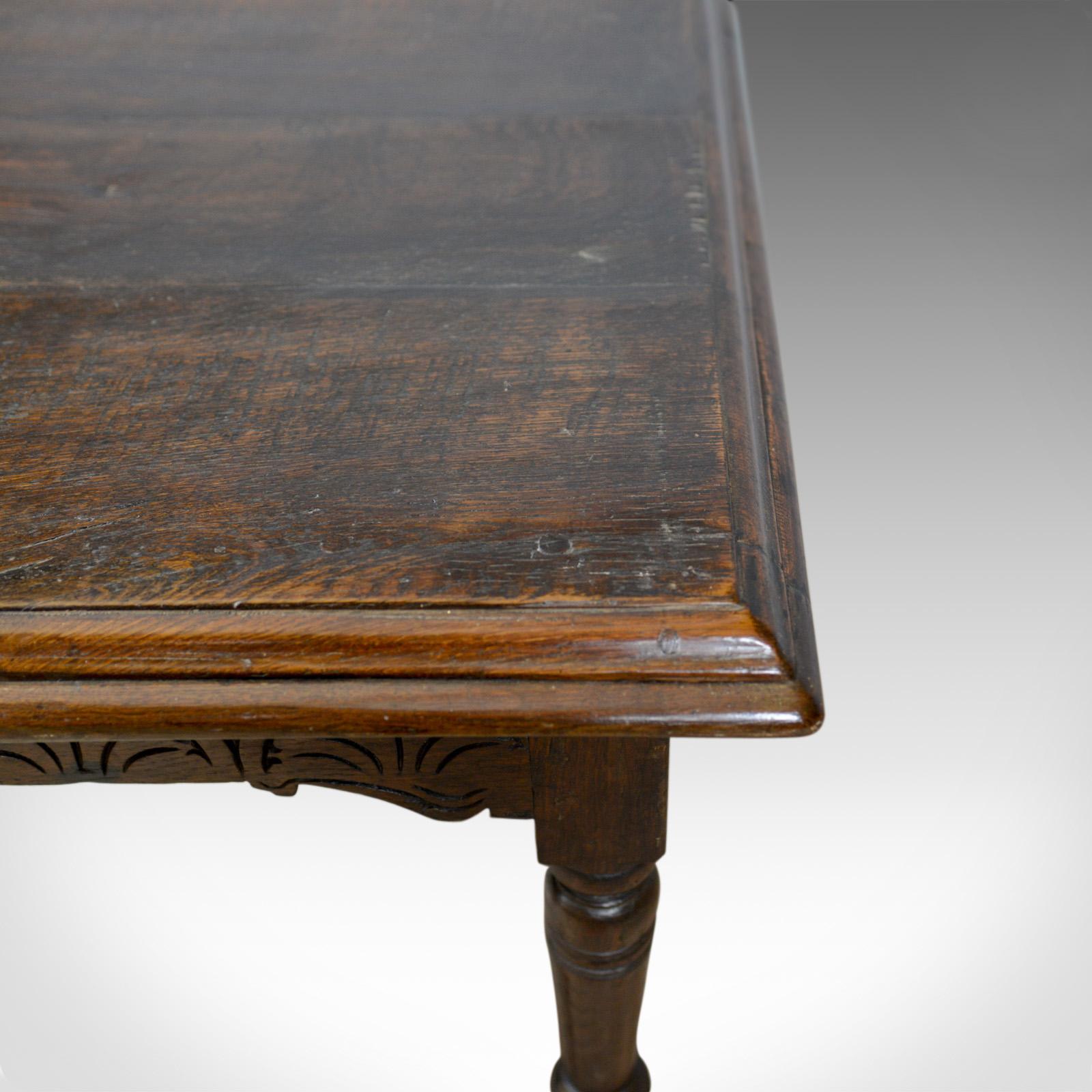antique oak side table
