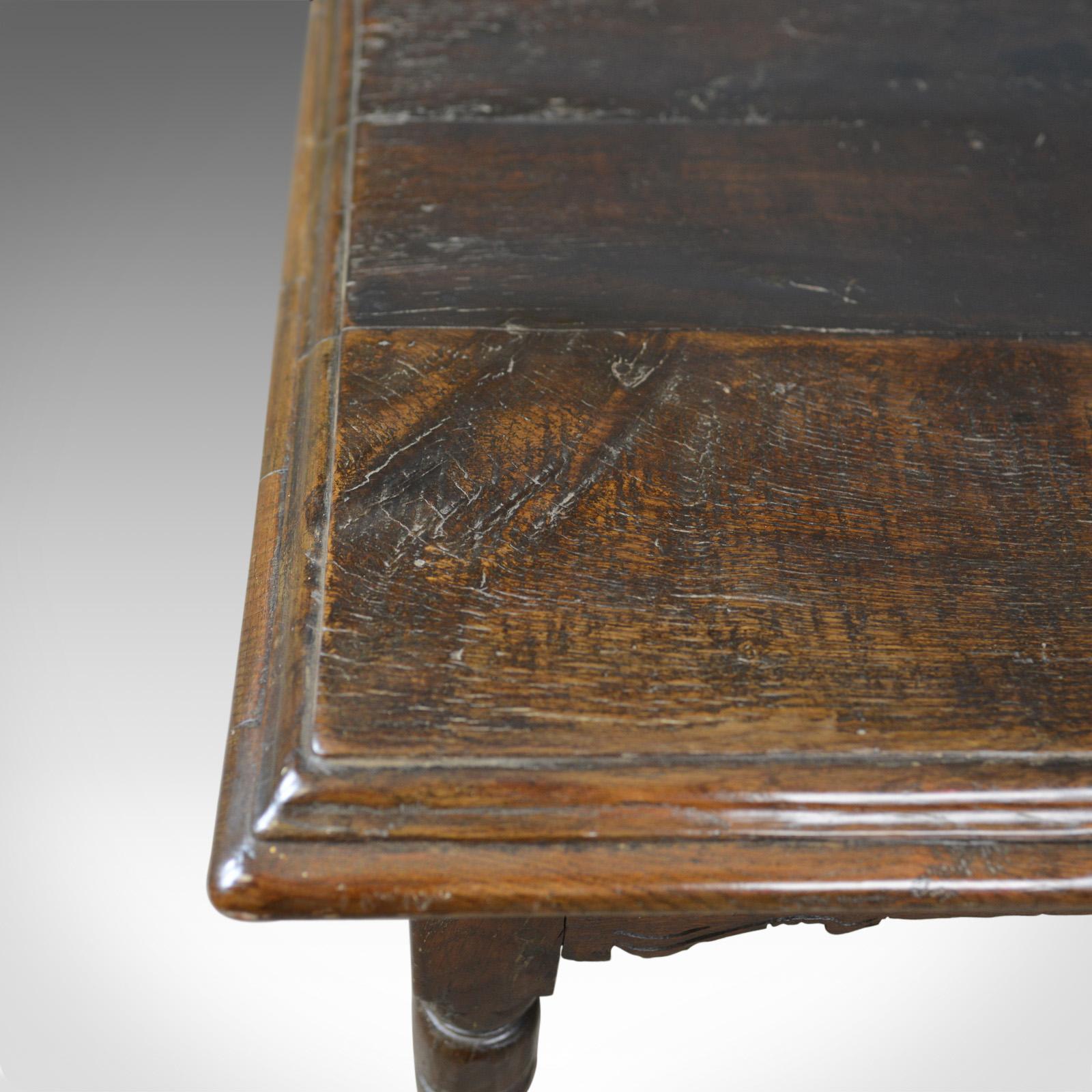 Antique Oak Console Table, English, Jacobean Revival, Refectory In Good Condition In Hele, Devon, GB