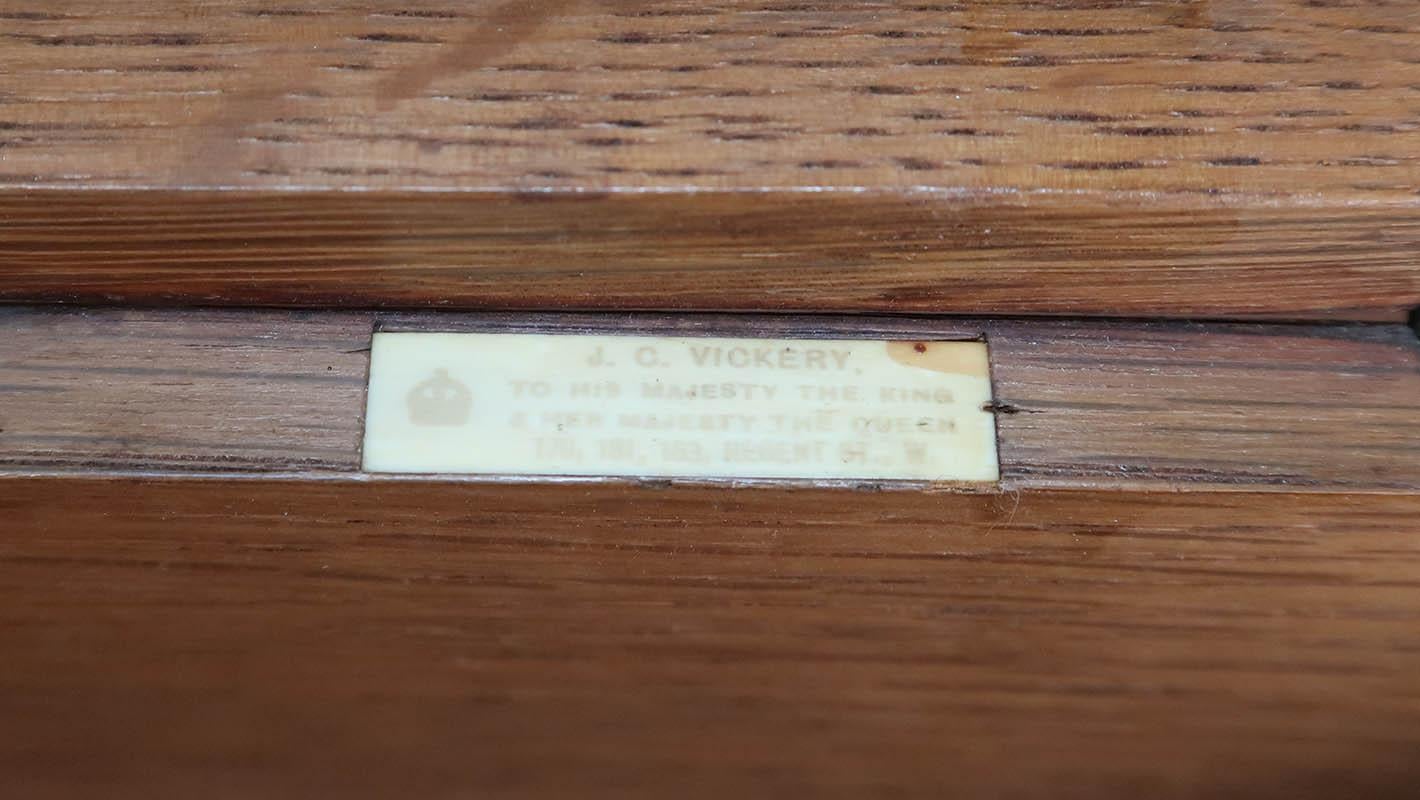 Antique Oak Country House Letter Box by J.C Vickery. English C.1910 2