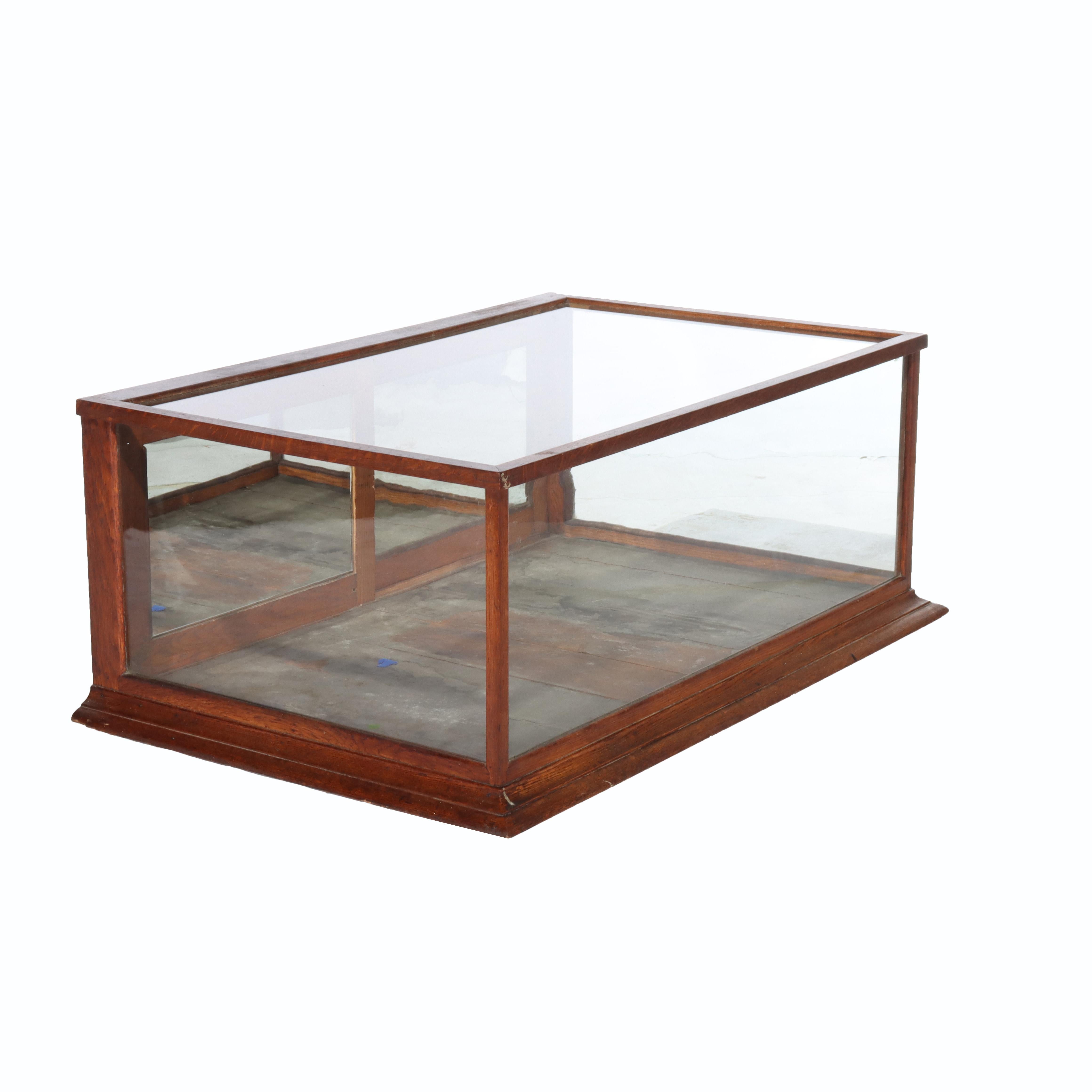 Ancienne vitrine à deux portes en Oak Oak Country Store Counter Top C1900 Bon état - En vente à Big Flats, NY
