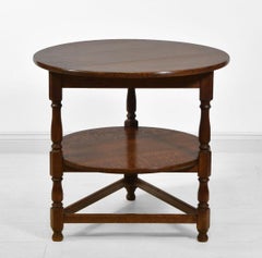 Table de cricket ancienne en chêne par Heals of London