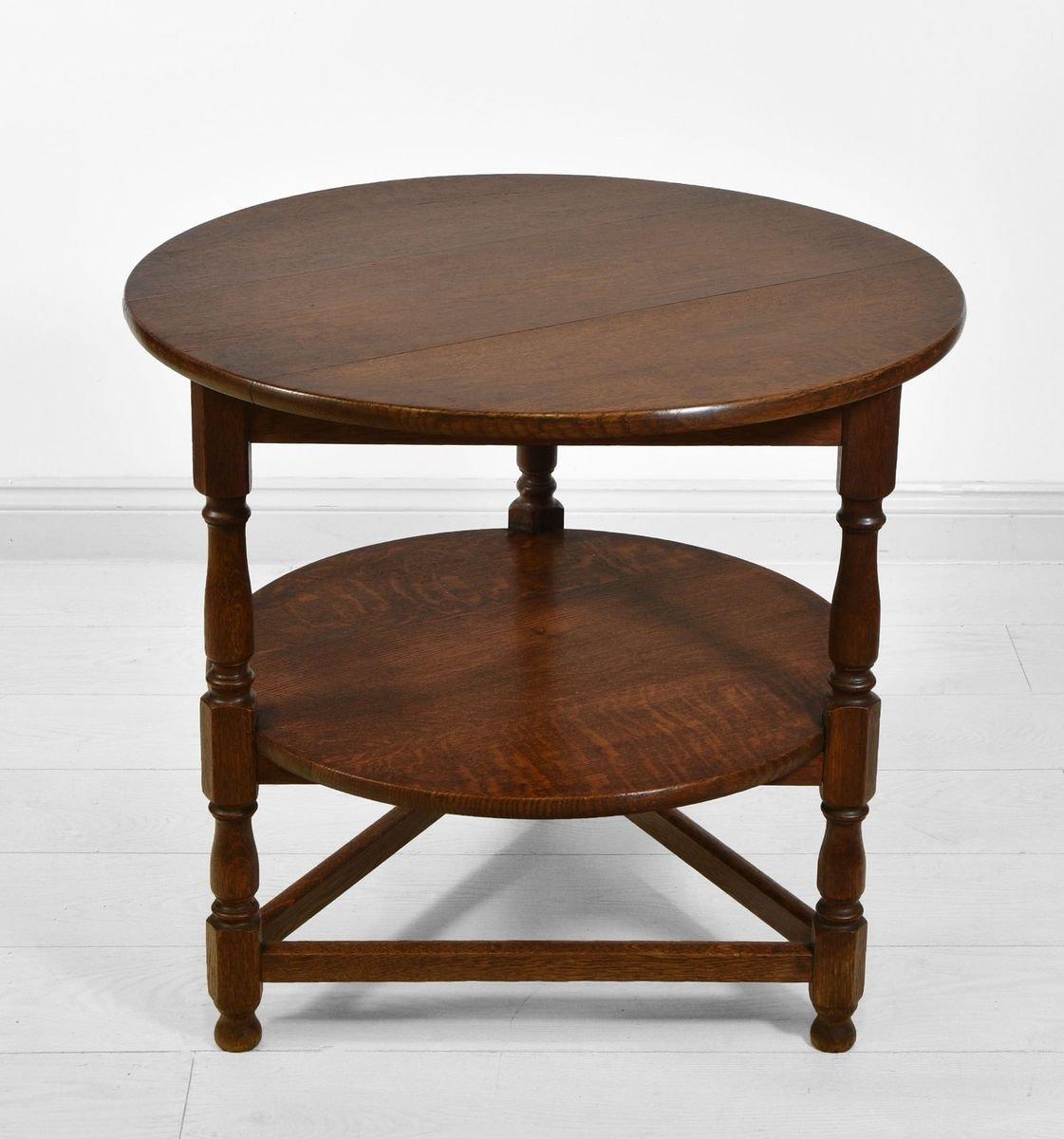 Antique Oak Cricket Table by Heals of London For Sale 1
