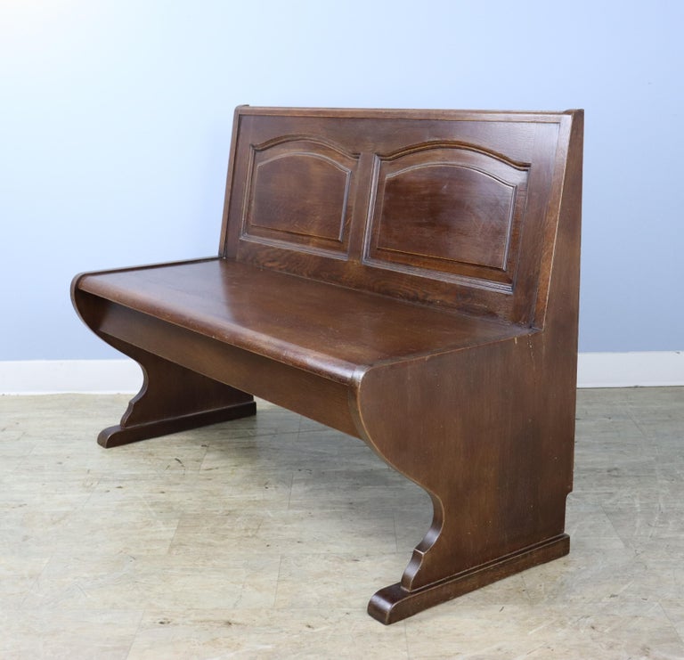 Antique Oak Deacon Bench For Sale at 1stDibs