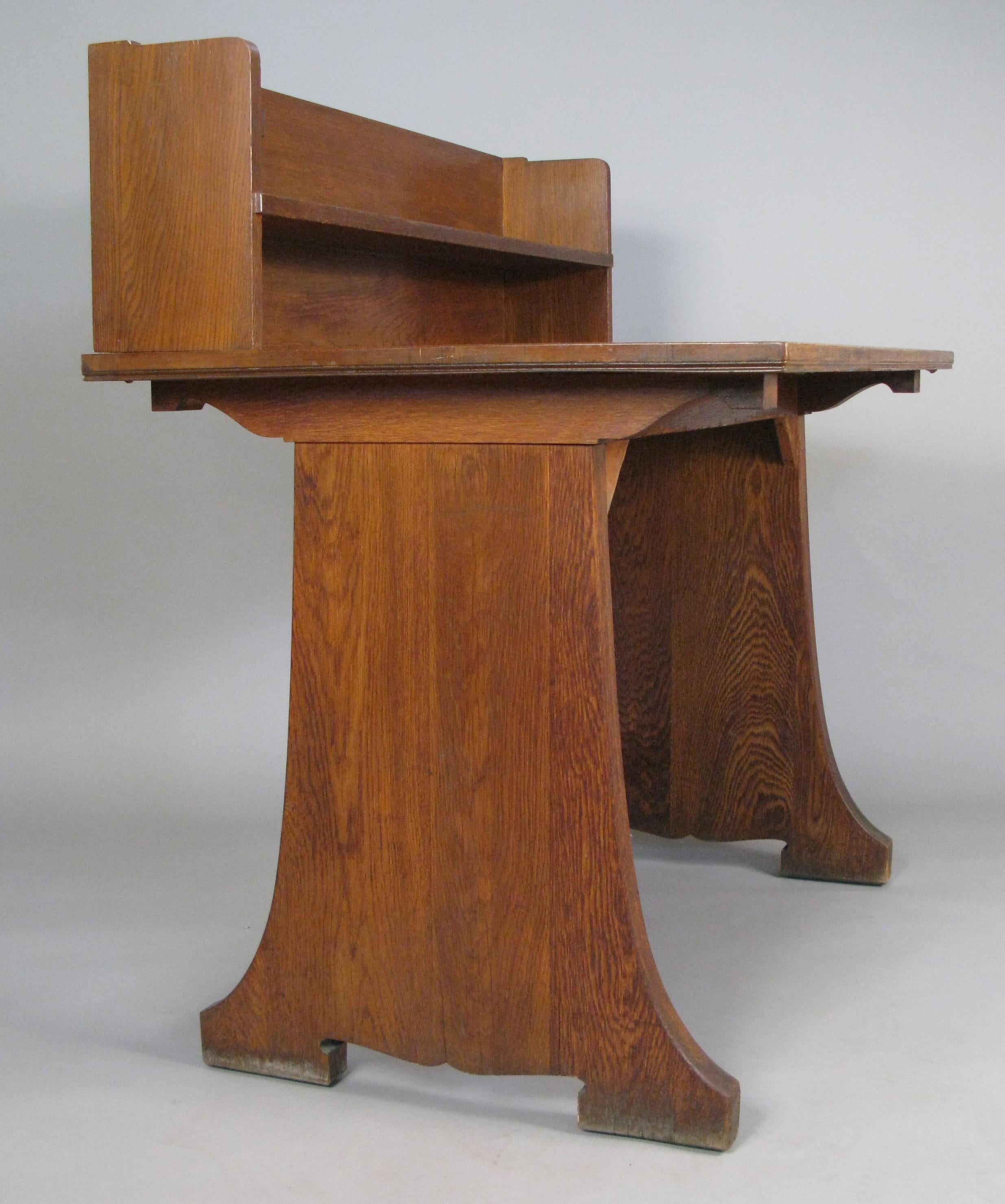 Antique Oak Desk from Harvard Divinity School 1