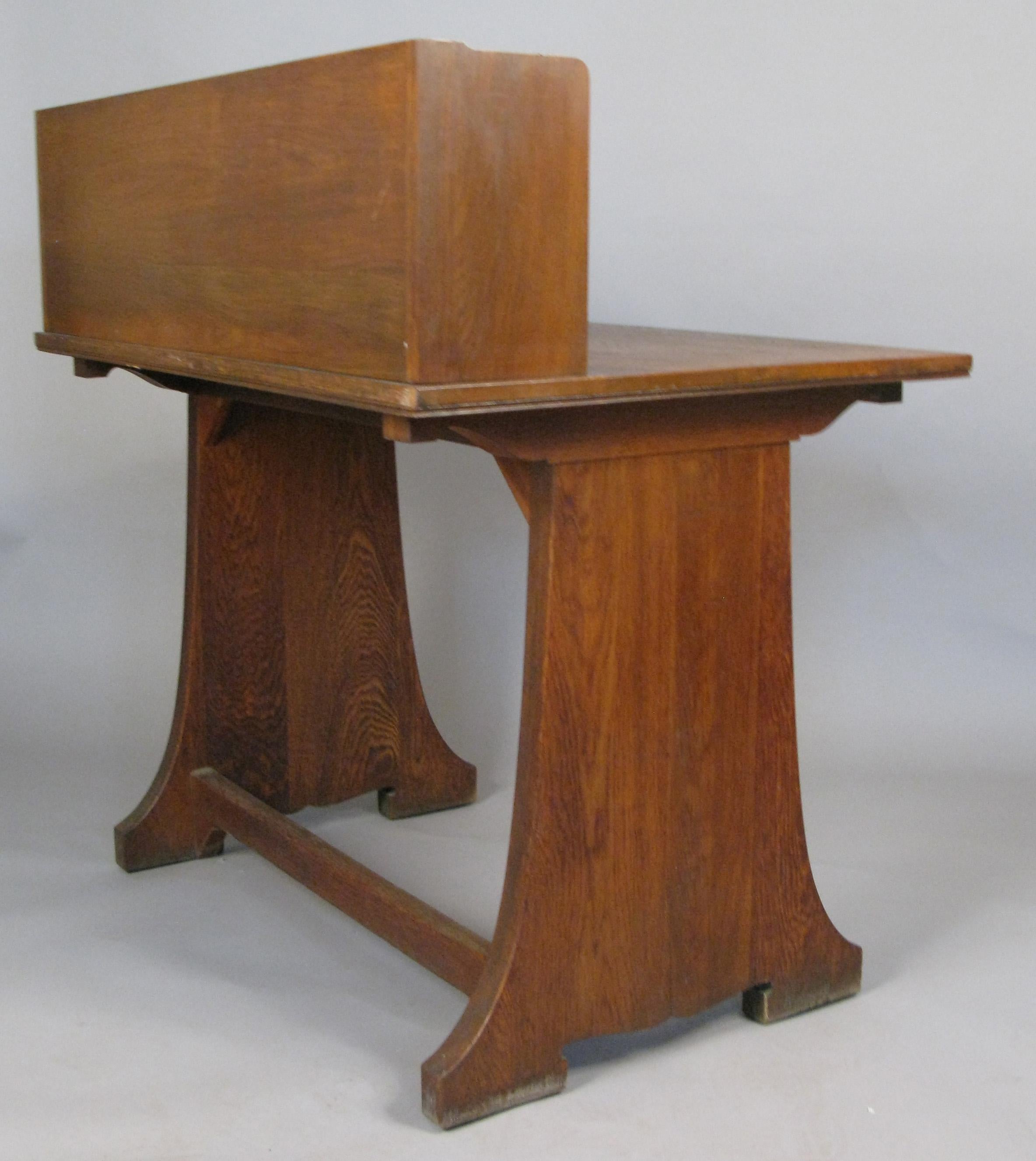 Antique Oak Desk from Harvard Divinity School 2