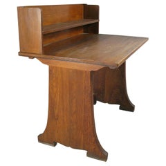 Antique Oak Desk from Harvard Divinity School