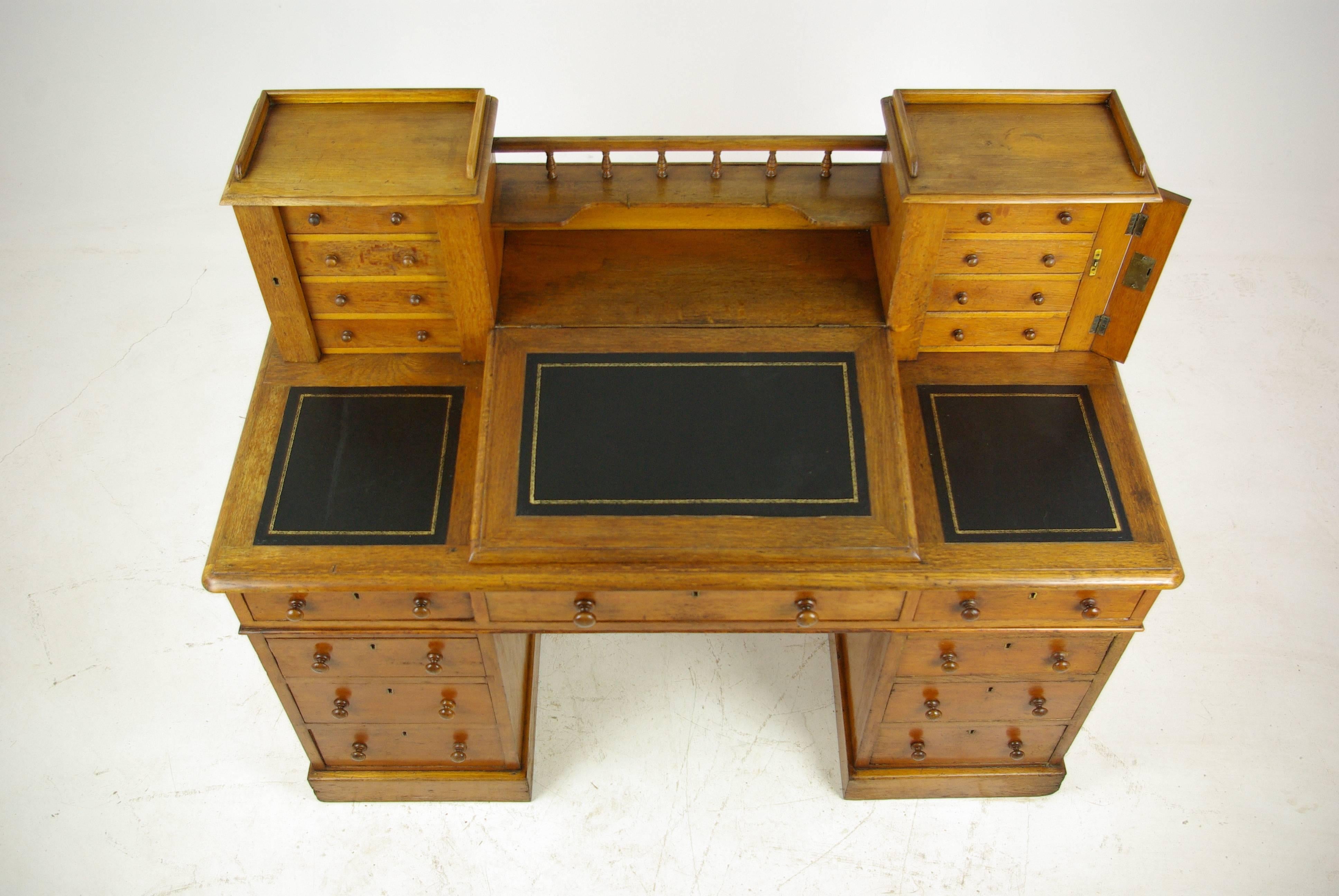 oak desk antique