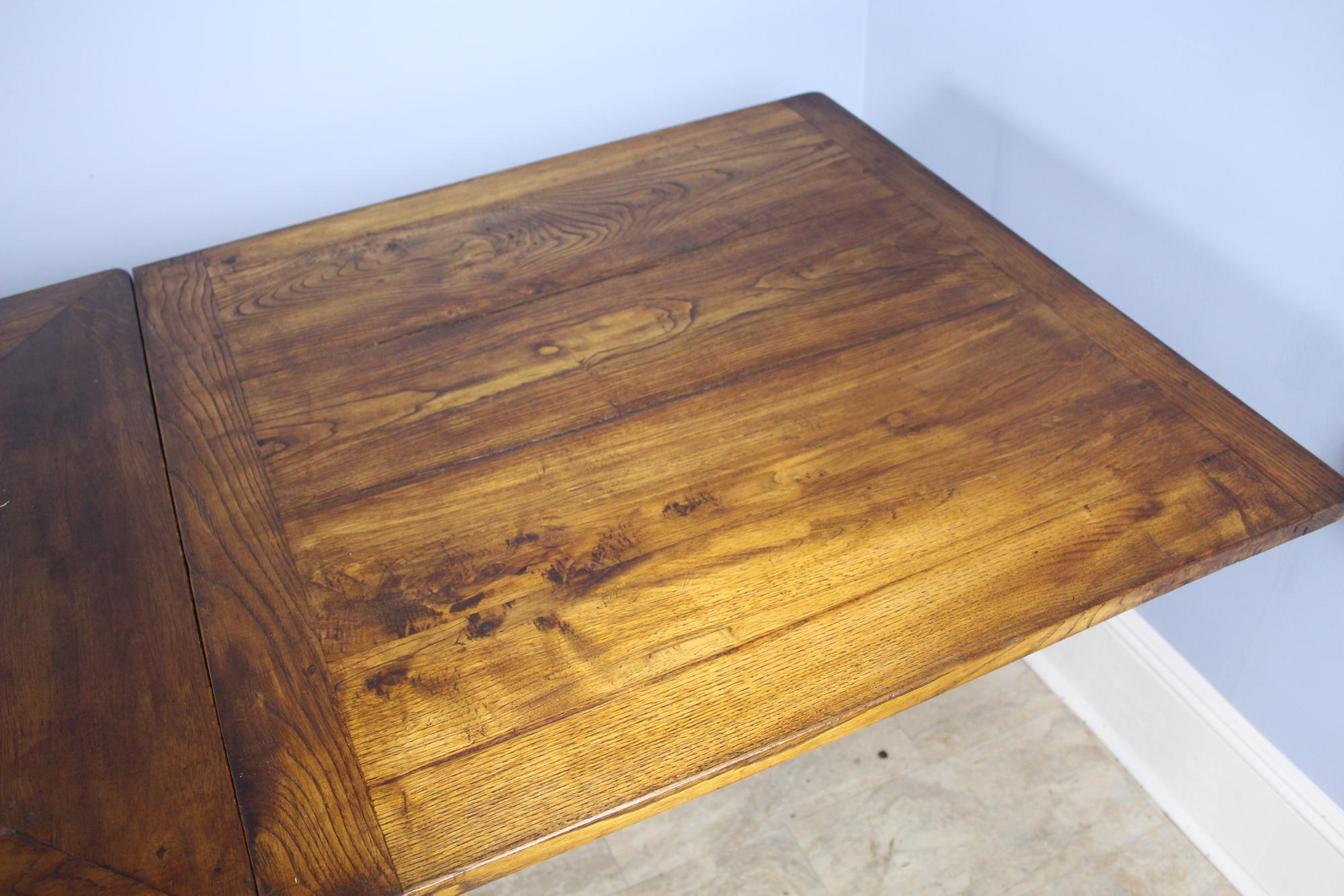 Antique Oak Dining Table with Hoof Feet 6