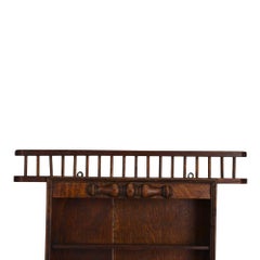 Antique Oak Display Rack C1910