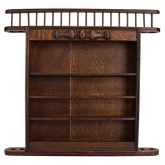 Antique Oak Display Rack C1910