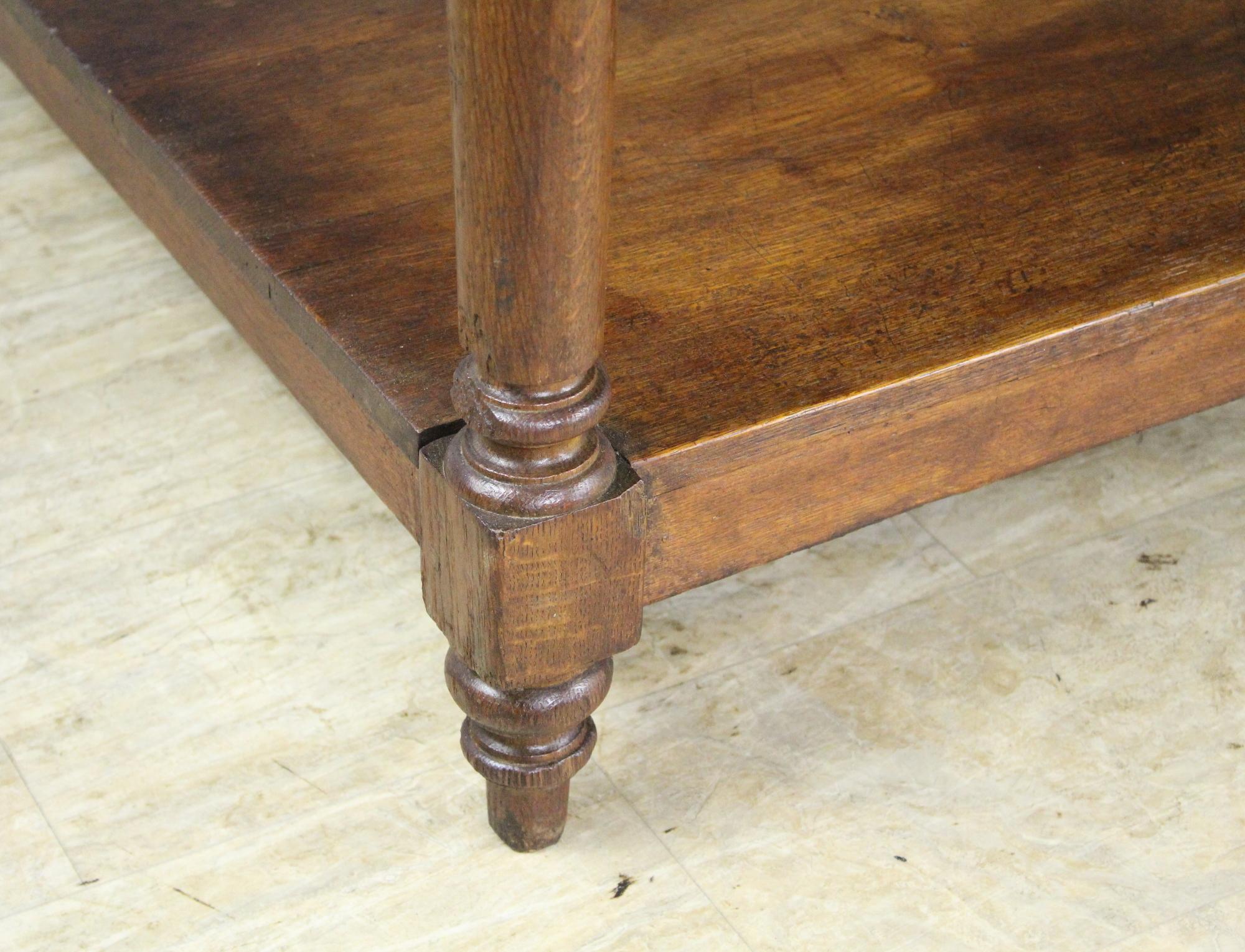 Antique Oak Draper's Table 6