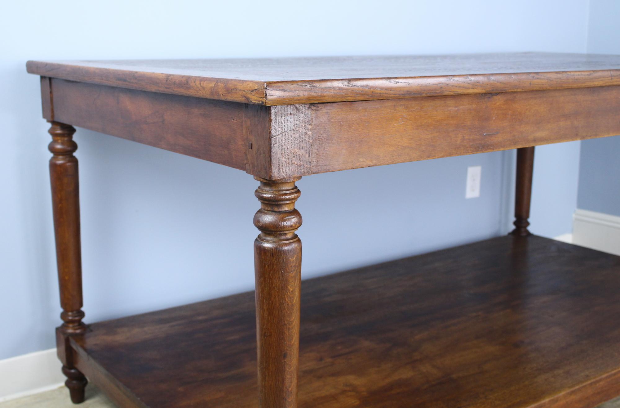 Antique Oak Draper's Table 3