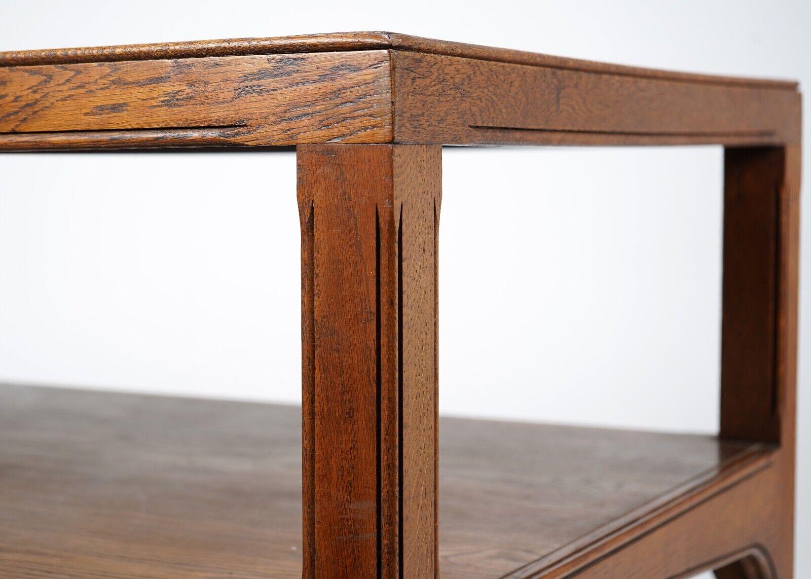 Art Deco Antique Oak Drapers Table Liberty Style For Sale