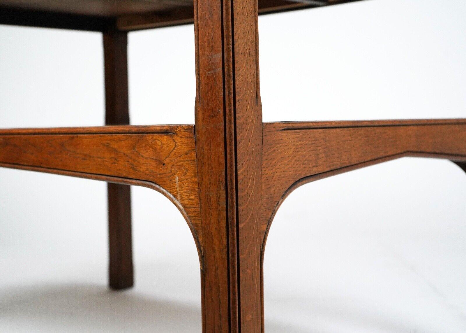 British Antique Oak Drapers Table Liberty Style For Sale