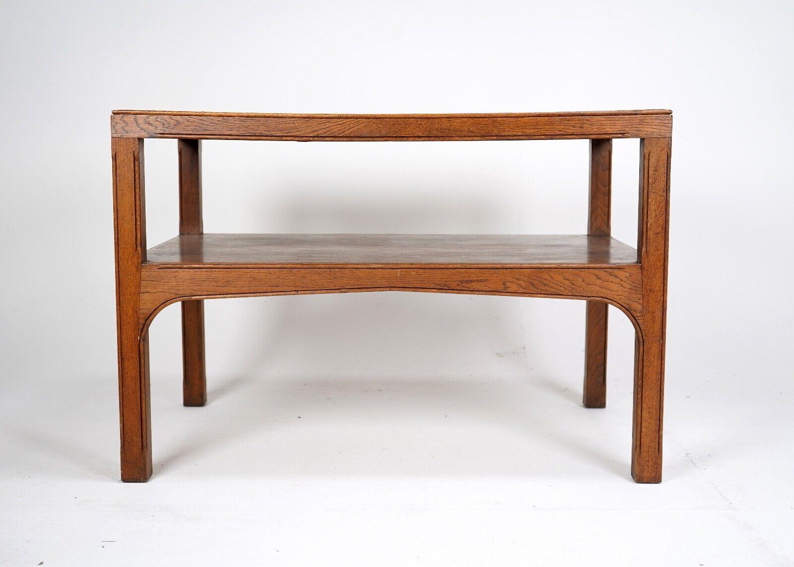 Antique Oak Drapers Table Liberty Style For Sale 1