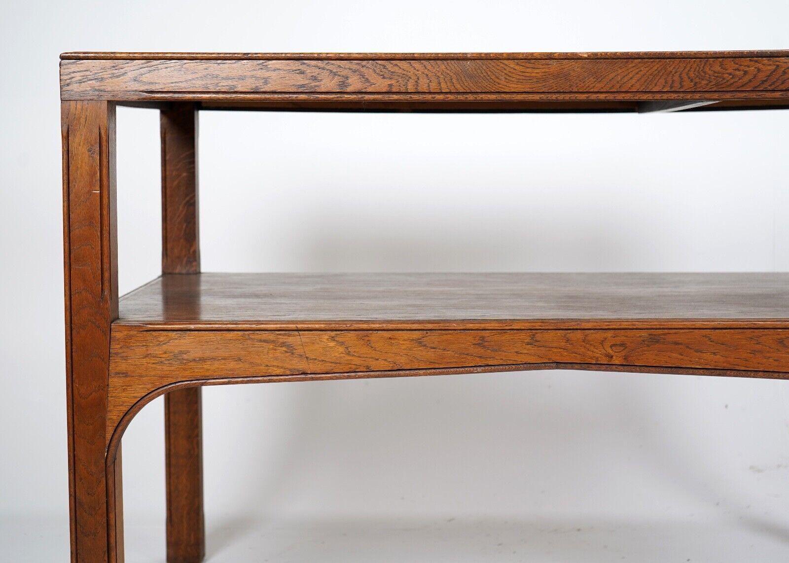 Antique Oak Drapers Table Liberty Style For Sale 3