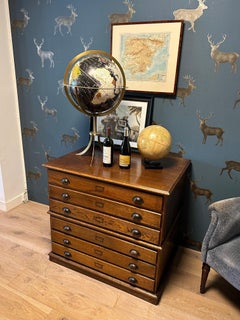 Antique oak drawing cabinet / map cabinet / architect's cabinet
