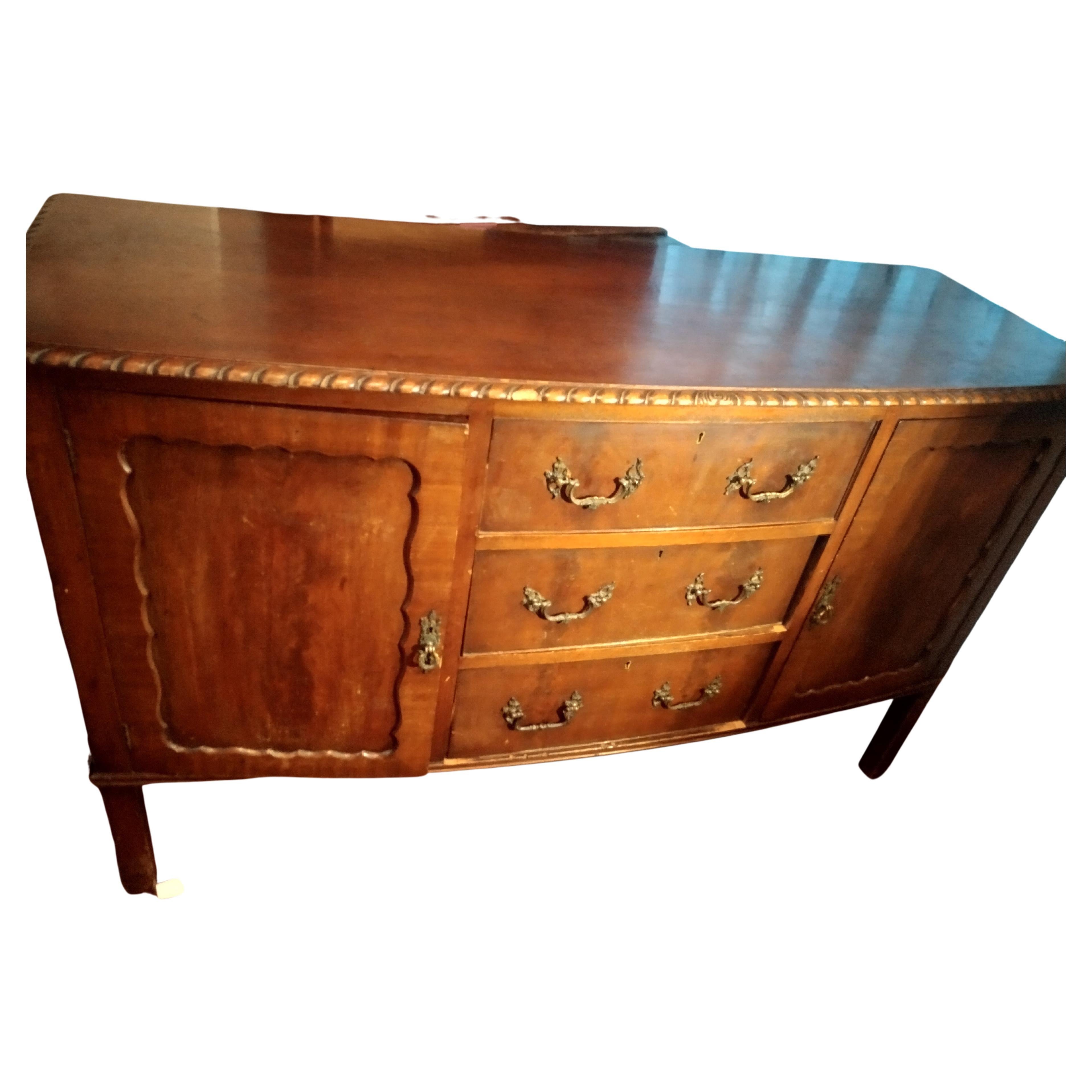 Antique Oak Dresser Base For Sale at 1stDibs