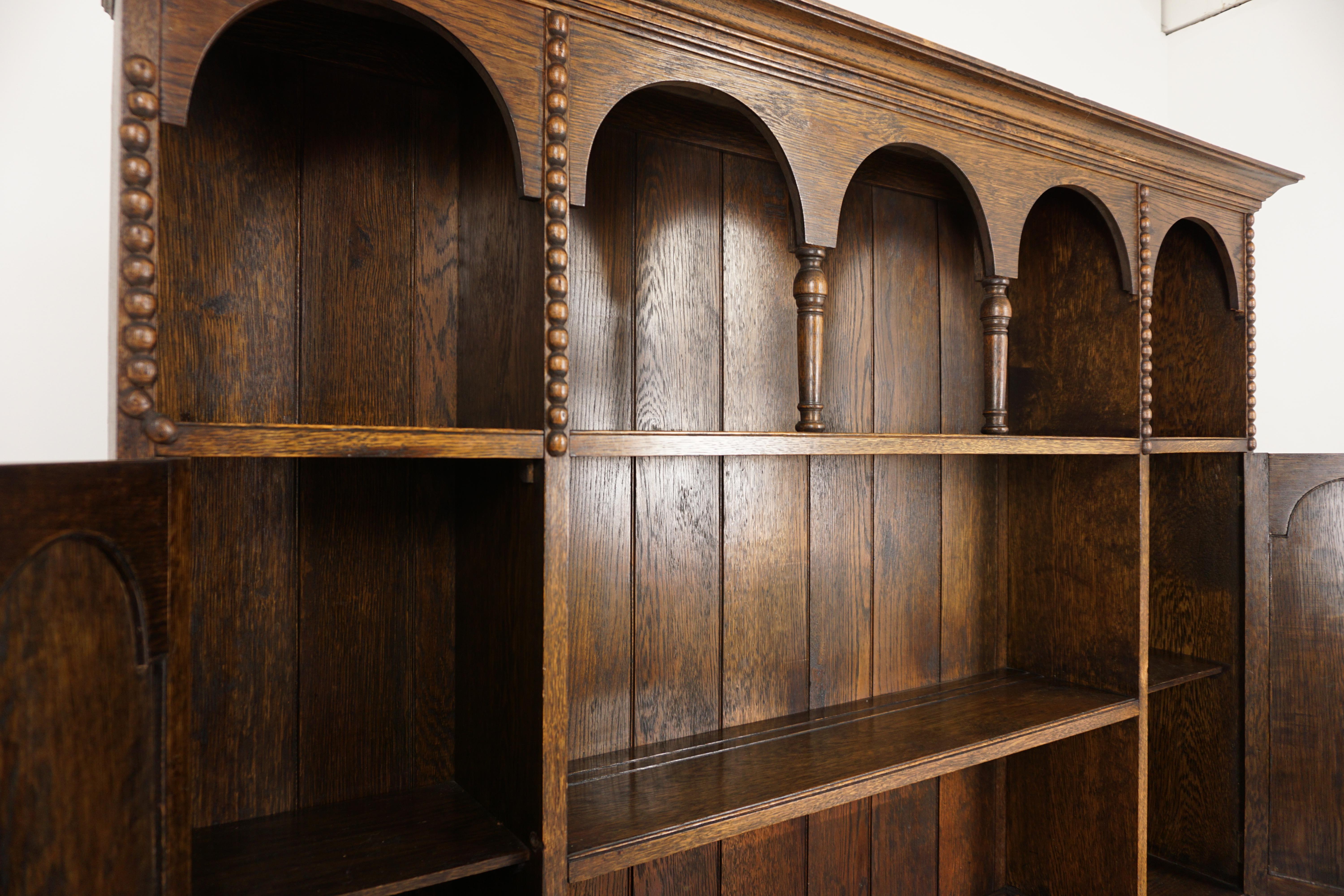 Early 20th Century Antique Oak Dresser, Welsh Buffet, Hutch, and Sideboard, Scotland 1900, H1040