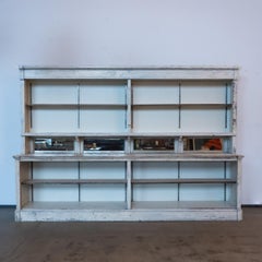 Antique Oak Dry Back Bar Cabinet, 1890, 96\" Tall, Good Condition