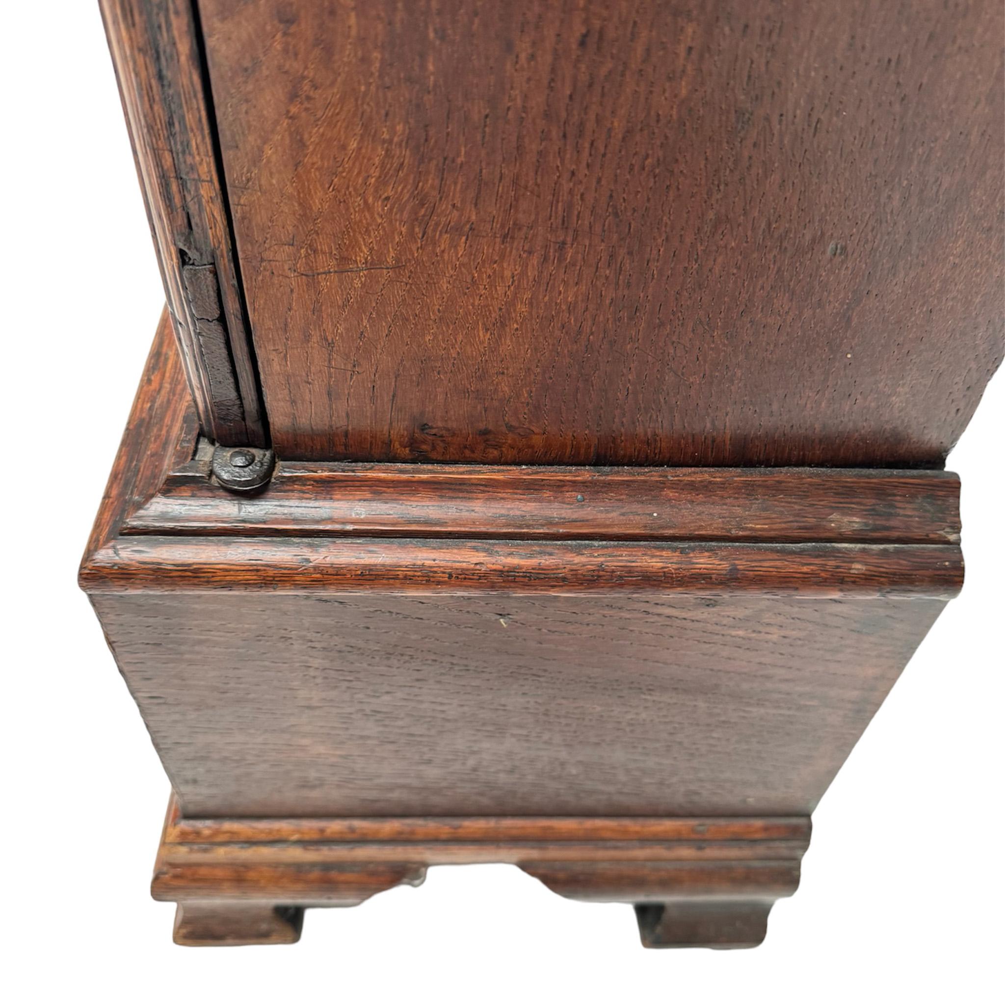 Antique Oak English Miniature Art Cabinet with Fourteen Inner Drawers, 1840s For Sale 3