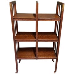 Antique Oak Etagere Cart, circa 1900 Antique Oak Etagere Cart, circa 1900