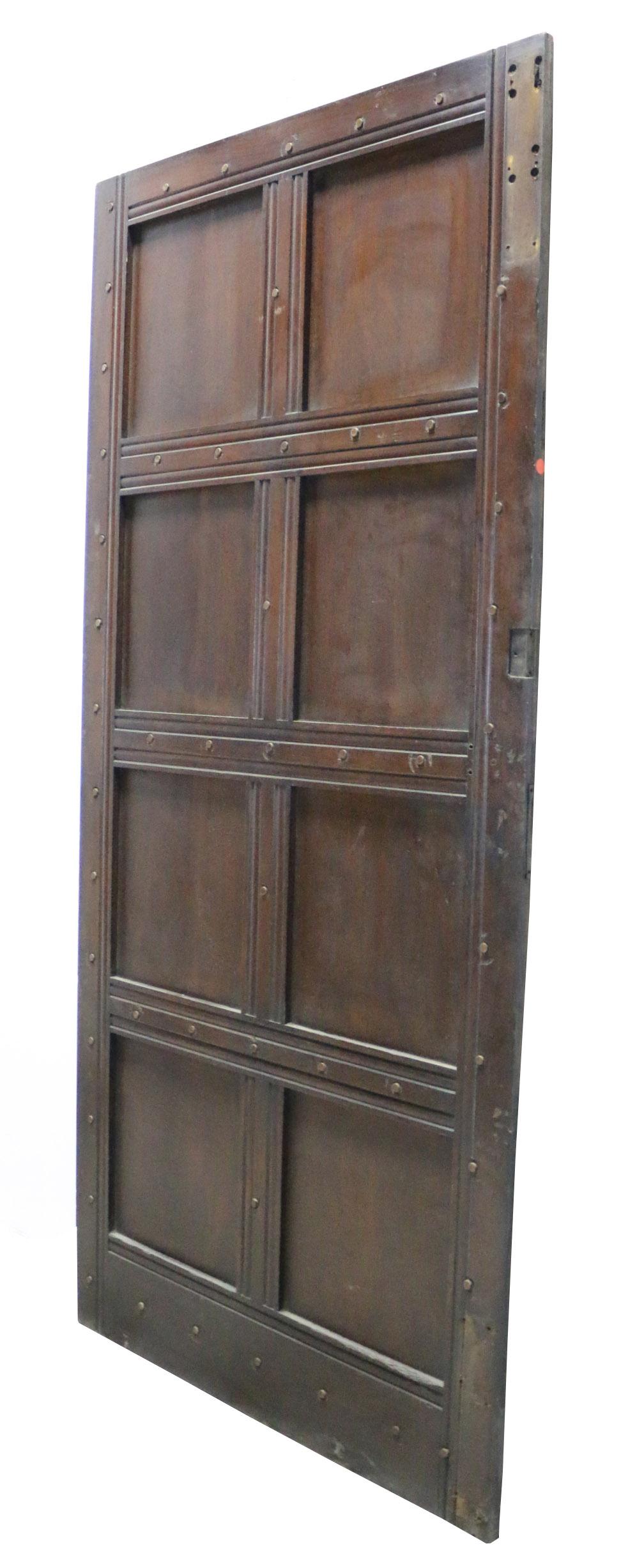 20th Century Antique Oak Exterior Door For Sale