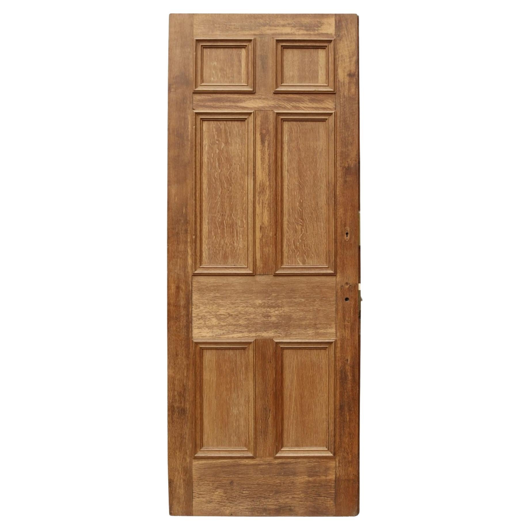 Antique Oak Exterior Door For Sale
