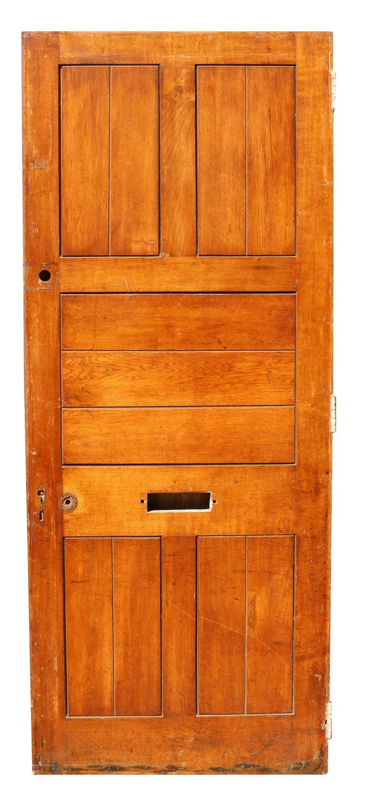 Antique Oak Exterior or Front Door For Sale at 1stDibs