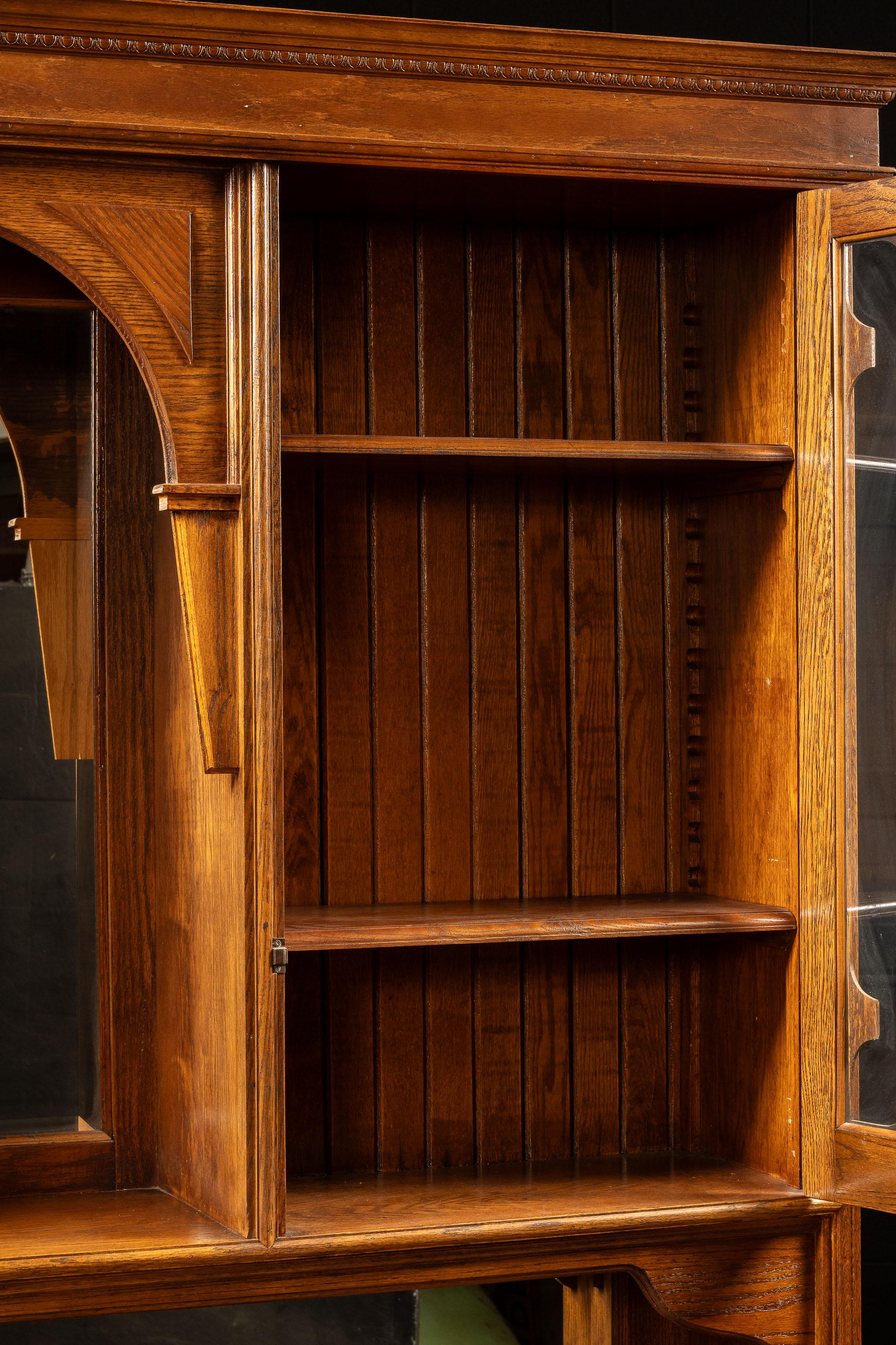 Antique Oak Farmhouse Hutch For Sale 7