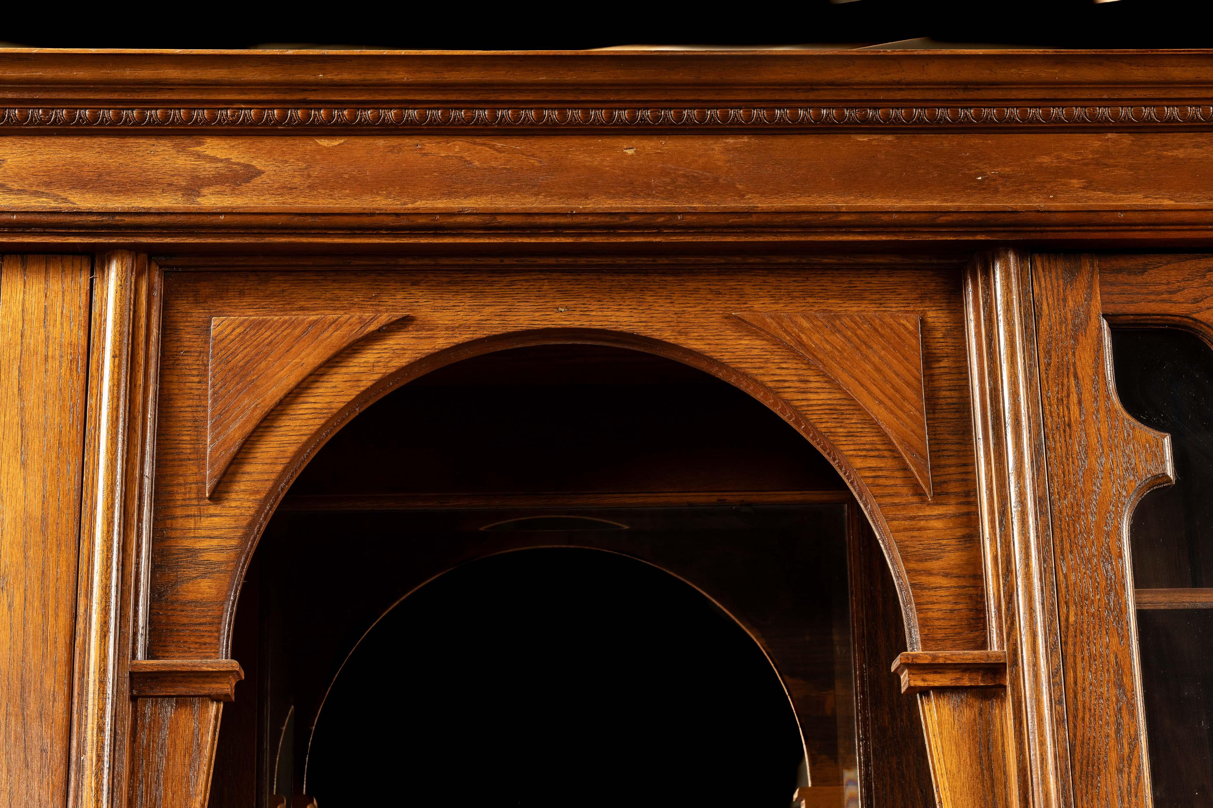 Antique Oak Farmhouse Hutch For Sale 12