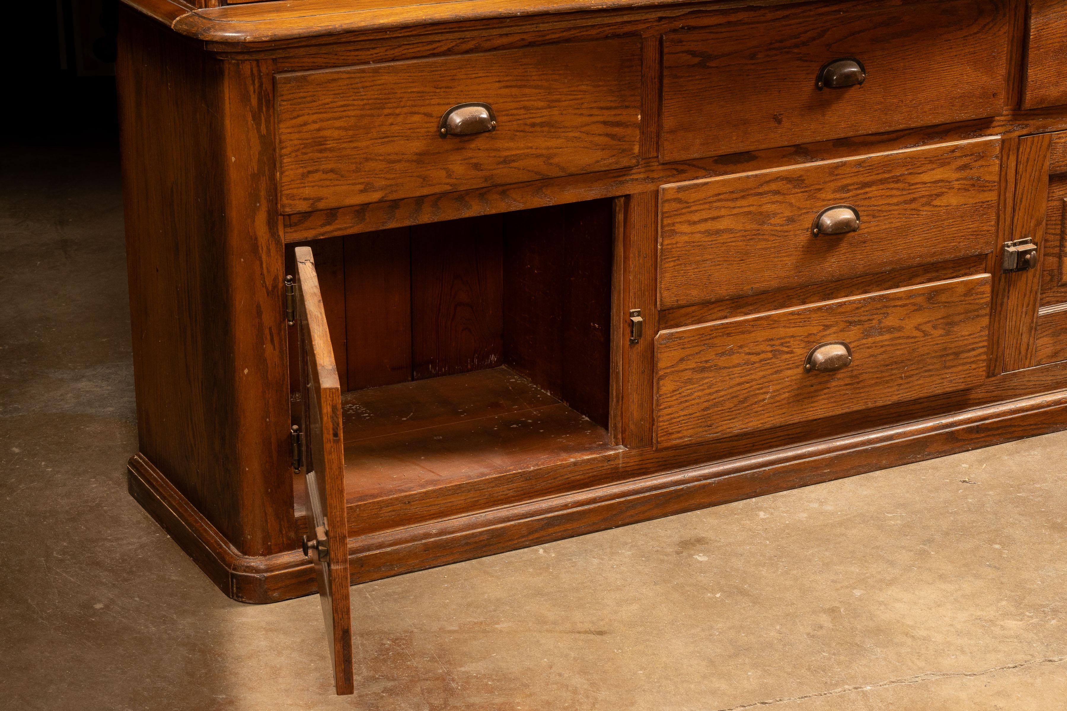 Antique Oak Farmhouse Hutch For Sale 13