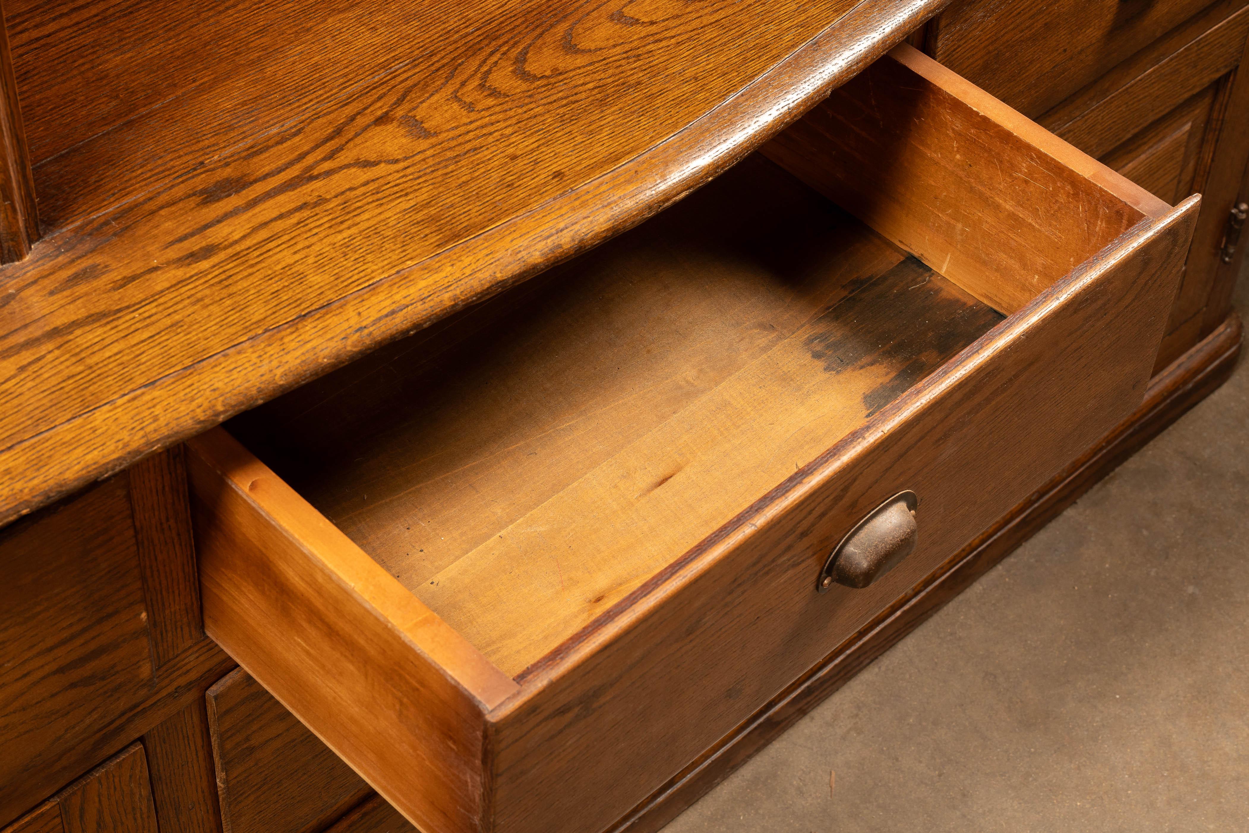 Antique Oak Farmhouse Hutch For Sale 2