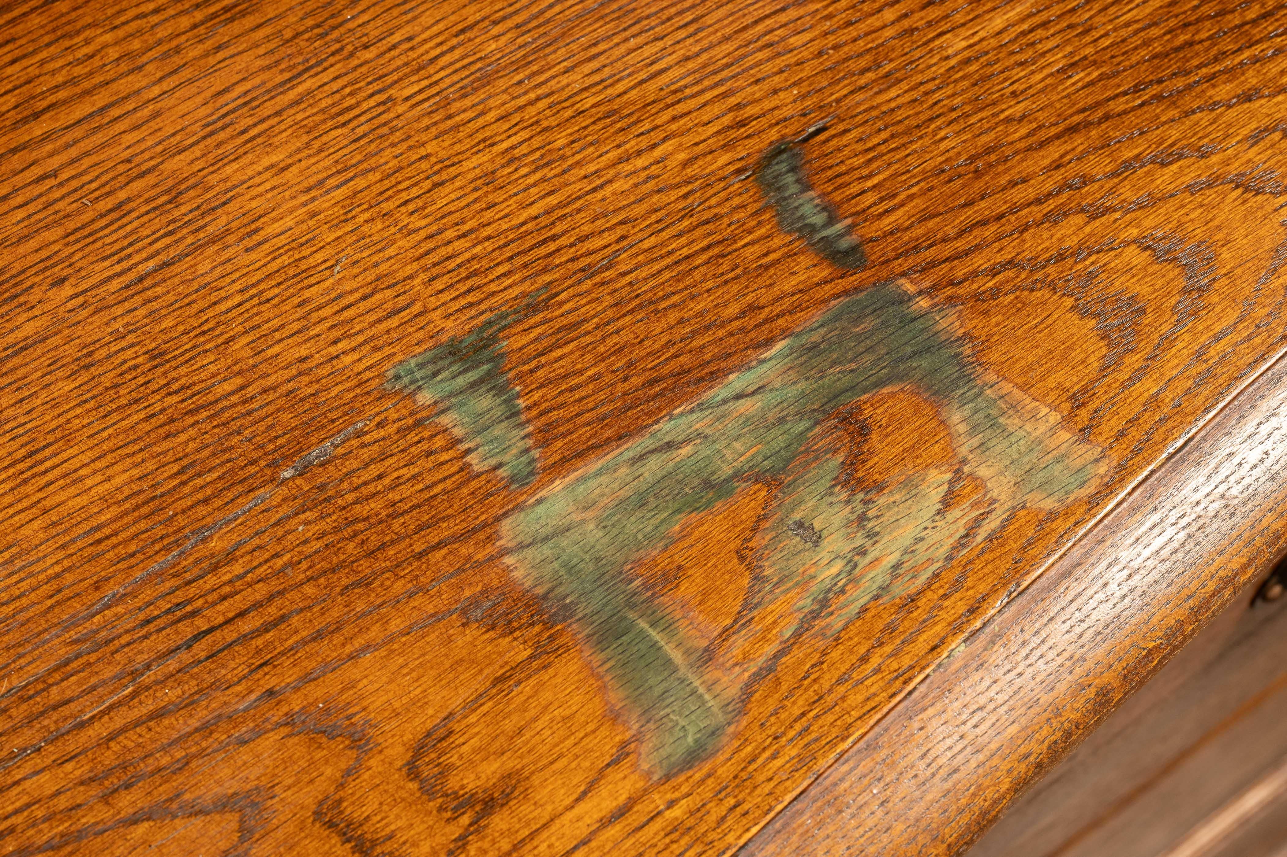 Antique Oak Farmhouse Hutch For Sale 4