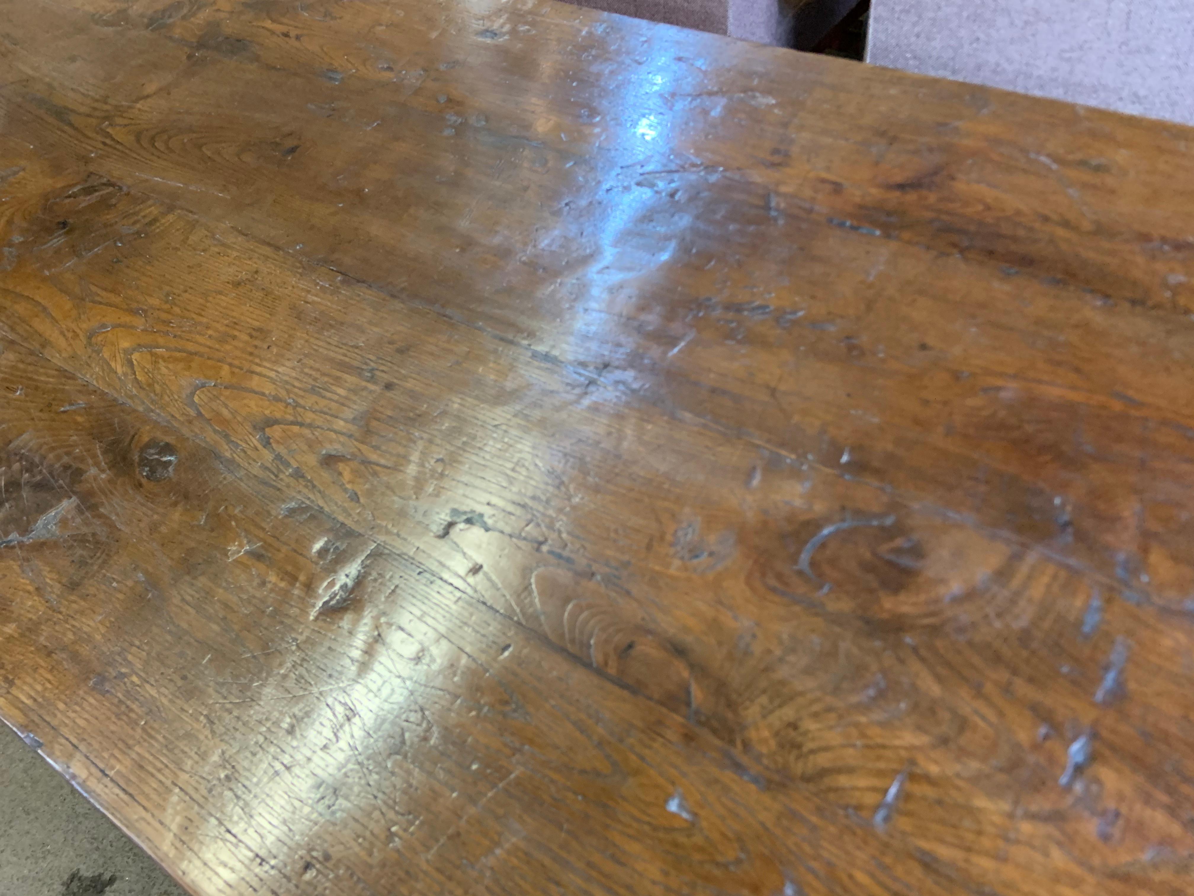 Hand-Crafted Antique Oak Farmhouse Table