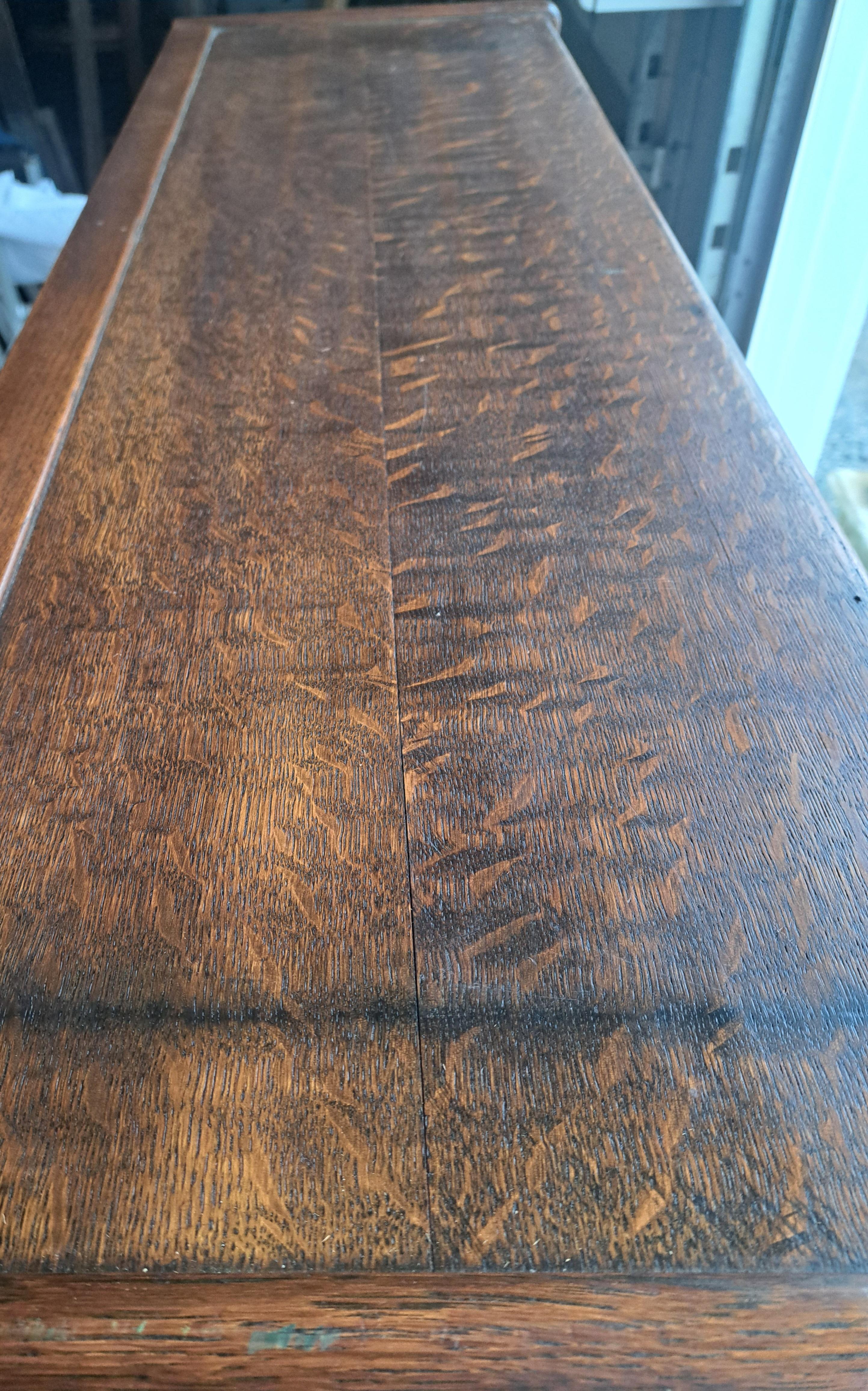 Arts and Crafts Antique Oak File Cabinet attributed to Globe Wernicke For Sale