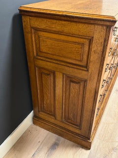 Antique oak file cabinet