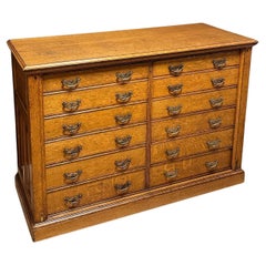 Antique oak file cabinet