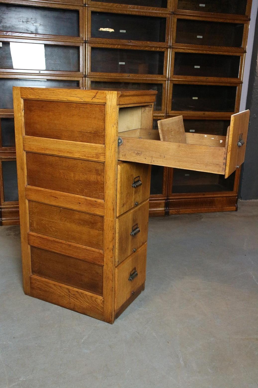 antique oak file cabinets