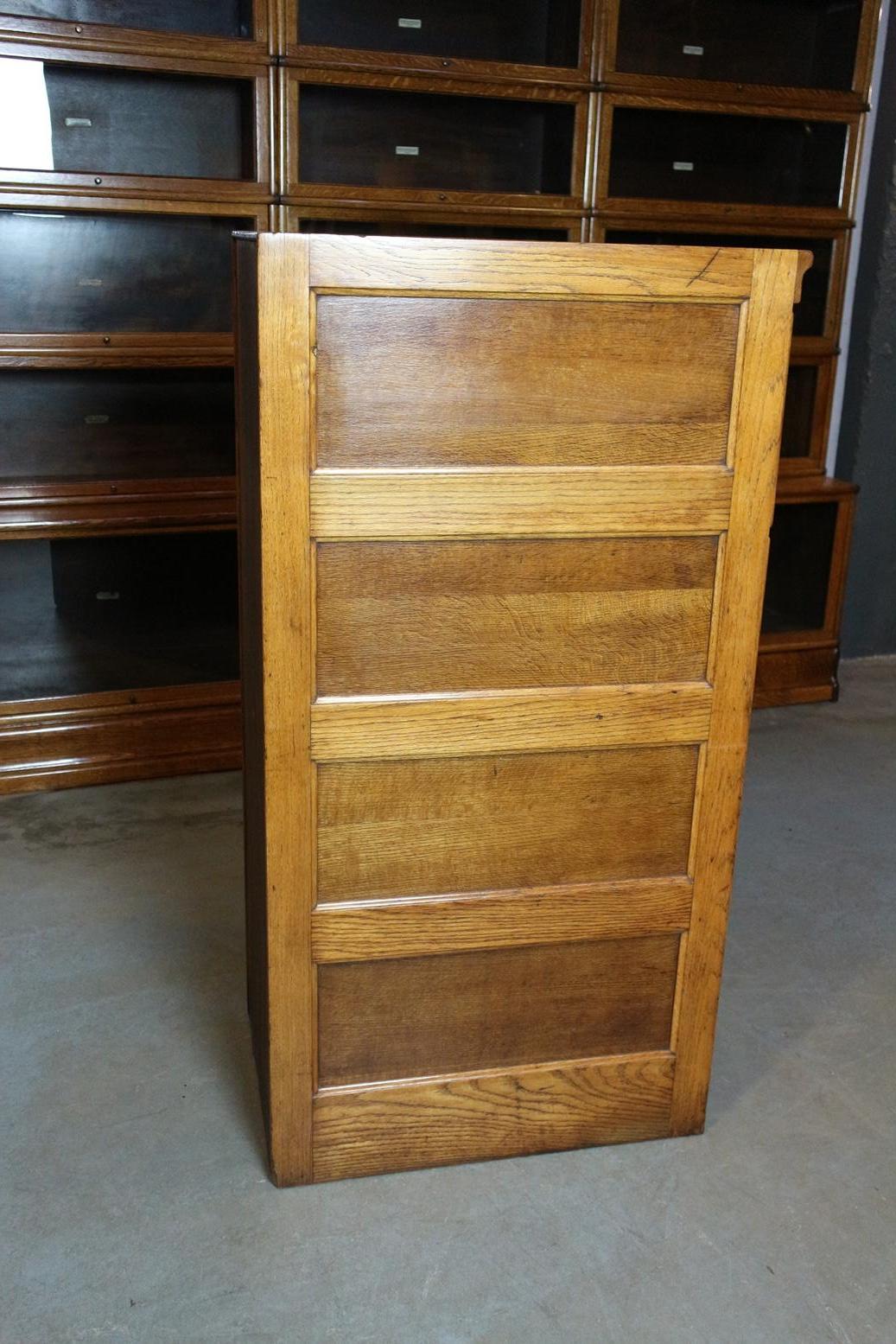 oak filing cabinet antique