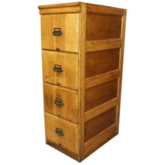 Antique Oak Filing Cabinet