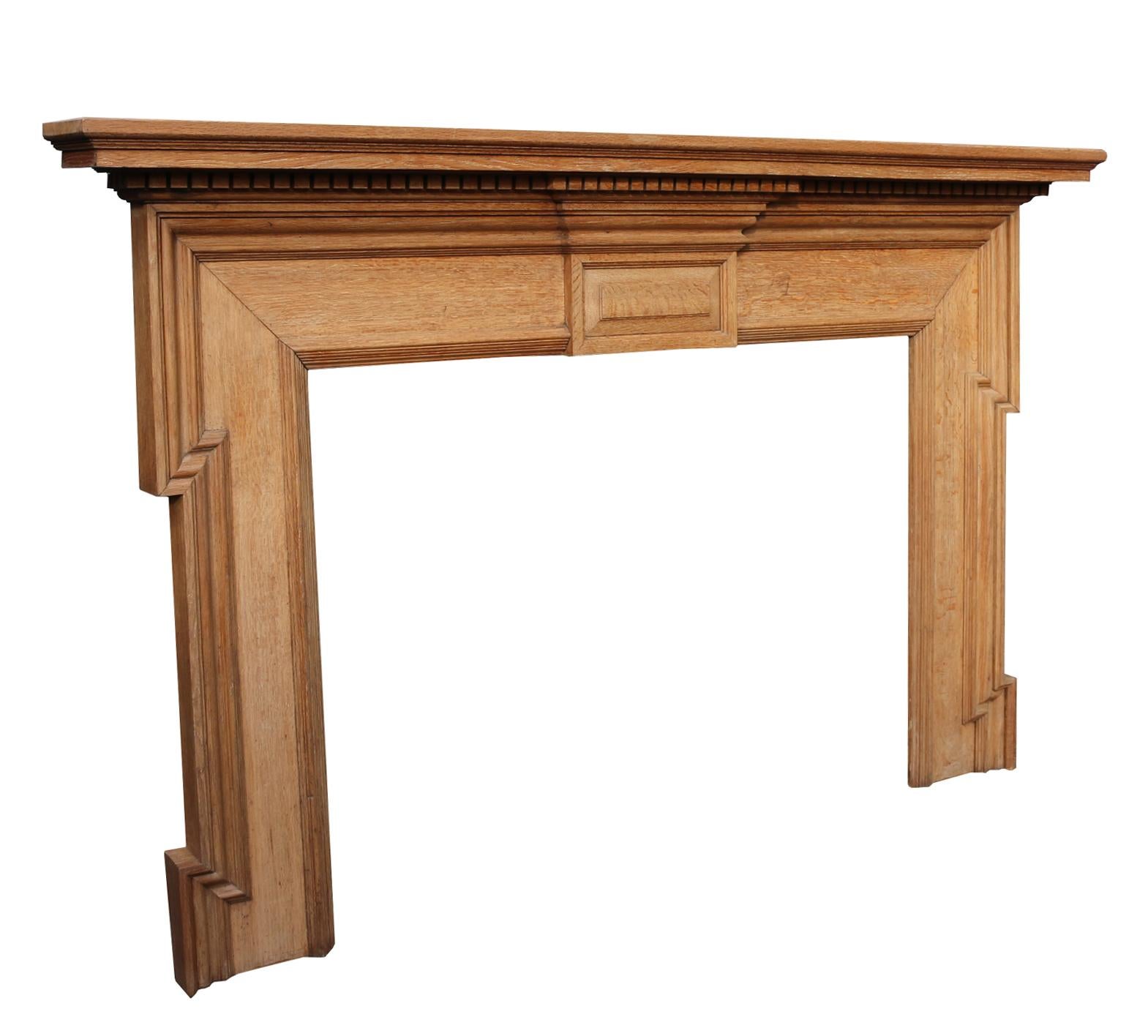 antique oak mantel