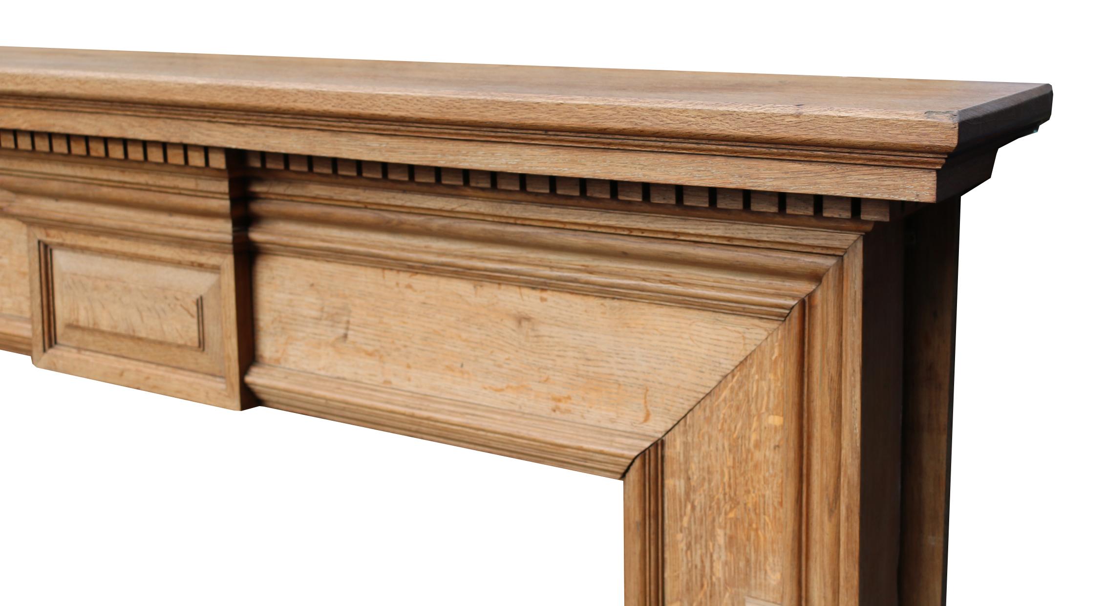 Antique Oak Fire Mantel/Surround In Good Condition In Wormelow, Herefordshire