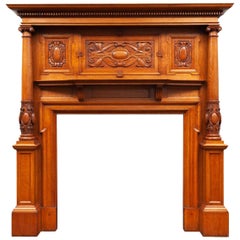 Cheminée en chêne ancien